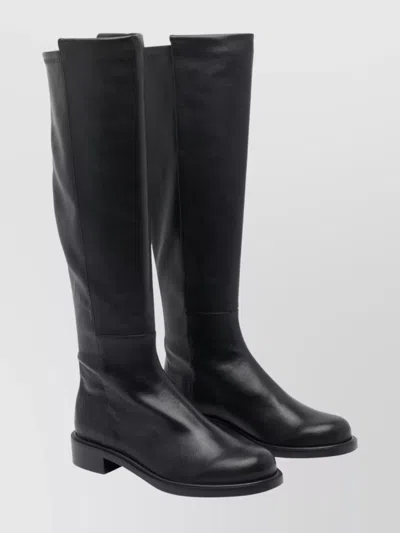 Stuart Weitzman High Leather Ankle Boots With Block Heel