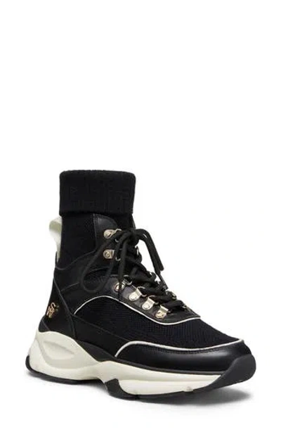 Stuart Weitzman High Top Sneaker In Black
