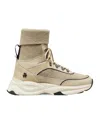 Stuart Weitzman High Top Sneaker In Neutral