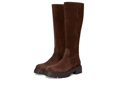 Stuart Weitzman Hudson Lite Zip Boots In Brown