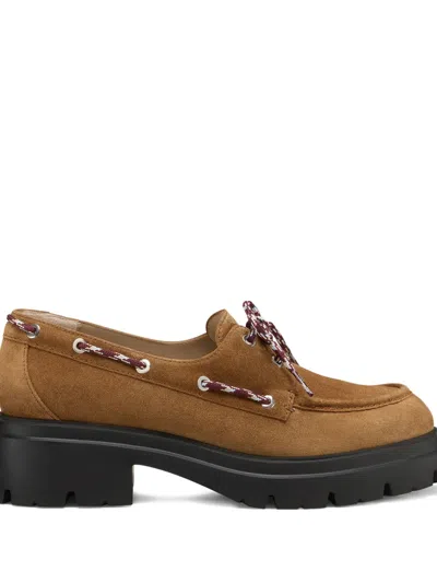 Stuart Weitzman Hudson Loafers In Brown