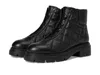 Stuart Weitzman Hudson Quilted Leather Hiker Booties In Black