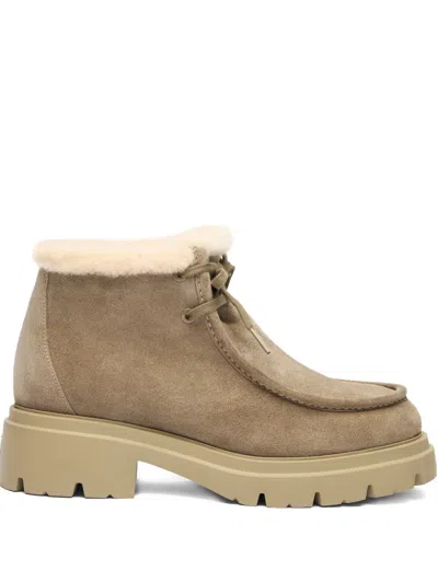 STUART WEITZMAN HUDSON SHEARLING BOOTS