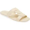 Stuart Weitzman Ibiza Slide Sandal In Alabaster