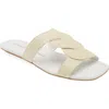 Stuart Weitzman Ibiza Slide Sandal In White