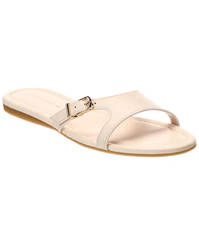 Stuart Weitzman Irene Leather Slide In White