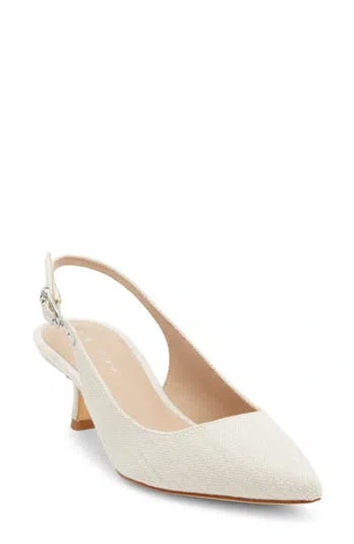 Stuart Weitzman Isla Slingback Pump In White
