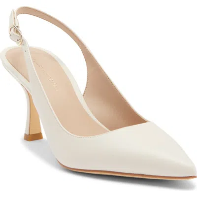 Stuart Weitzman Isla Slingback Pump In White