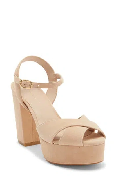 Stuart Weitzman Ivona Platform Sandal In Brown