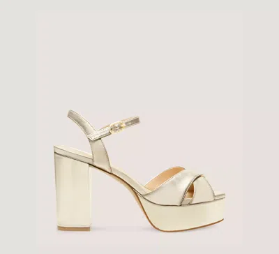 Stuart Weitzman Ivona In Platino Gold