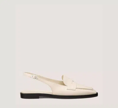Stuart Weitzman Ivy Slingback Loafer In White