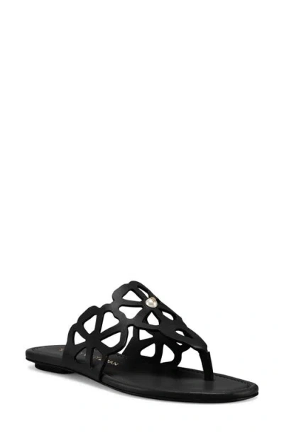 Stuart Weitzman Jasmine Cutout Sandal In Black