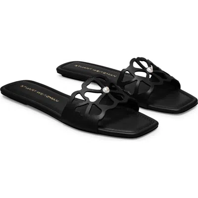 STUART WEITZMAN STUART WEITZMAN JASMINE CUTOUT SLIDE SANDAL