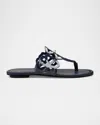 Stuart Weitzman Jasmine Patent Cutout Thong Sandals