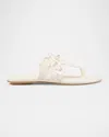 Stuart Weitzman Jasmine Patent Cutout Thong Sandals In Yellow