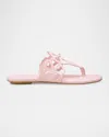 Stuart Weitzman Jasmine Patent Cutout Thong Sandals