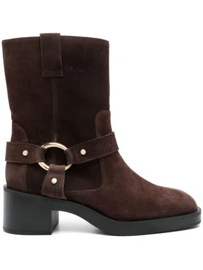 Stuart Weitzman Jax Boots In Brown