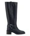 Stuart Weitzman Biker Jax Knee-high In Black