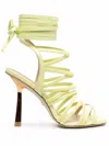 Stuart Weitzman Jaxie Open-toe Sandals In Yellow