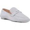 Stuart Weitzman Jet Suede Penny Loafers