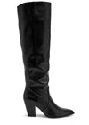 Stuart Weitzman Jolene 75 Leather Knee-high Boots In Black