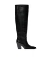 Stuart Weitzman Jolene Pointed-toe Boots In Black