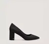 Stuart Weitzman Jones Block Pump 75 In Black