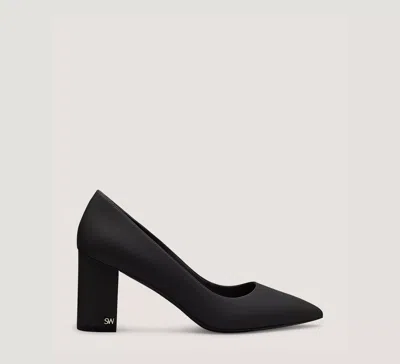 Stuart Weitzman Jones Block Pump 75 In Black