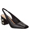 Stuart Weitzman Jute 60 Block Heel Slingback Pump In Black