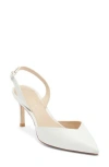 Stuart Weitzman Julia 75 Slingback Pump In White