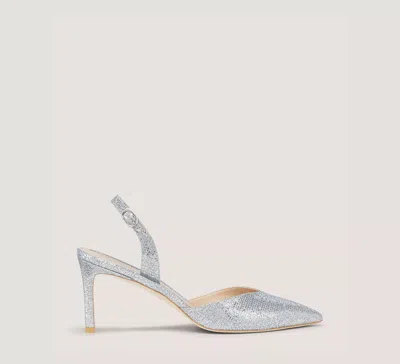 Stuart Weitzman Julia 75 Slingback Pump The Sw Outlet In Silver