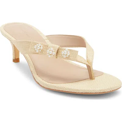 Stuart Weitzman Julietath Slide Sandal In Neutral