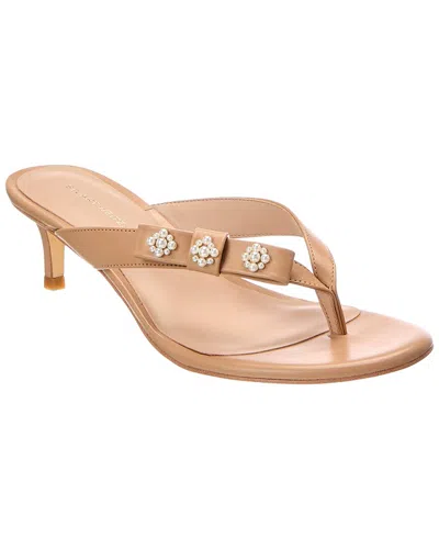 Stuart Weitzman Julietta 50 Leather Sandal In Brown