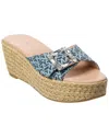 Stuart Weitzman June 75 Wedge Slide Sandal In Multi