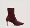Stuart Weitzman June Bootie 75 In Burgundy