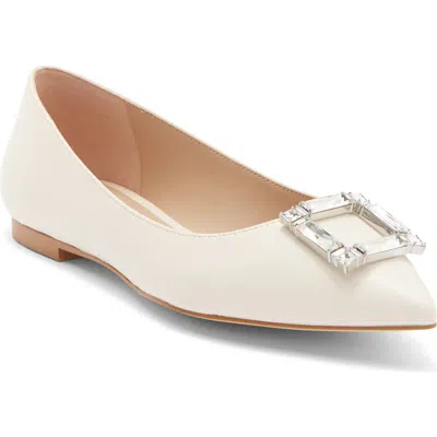 Stuart Weitzman June Flat In White