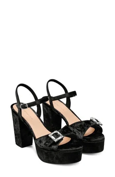 Stuart Weitzman June Platform Sandal In Black