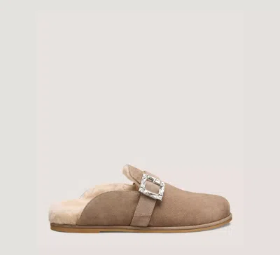 Stuart Weitzman June Shearling Mule In Brown