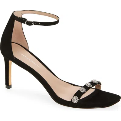 Stuart Weitzman Justina 75 Sandal In Black