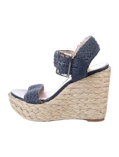 Pre-owned Stuart Weitzman Jute Espadrilles