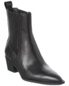 Stuart Weitzman Kai Leather Bootie In Black