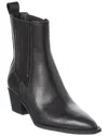 Stuart Weitzman Kai Leather Bootie In Black
