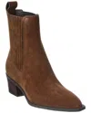 Stuart Weitzman Kai Suede Bootie In Brown