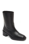Stuart Weitzman Kaia Bootie In Black Smooth Calf