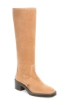 Stuart Weitzman Kaia Knee High Boot In New Camel Sport Suede