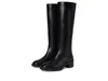 Stuart Weitzman Finn Knee High Leather Boot In Black