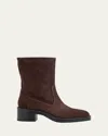 Stuart Weitzman Kaia Suede Ankle Boots In Hickory