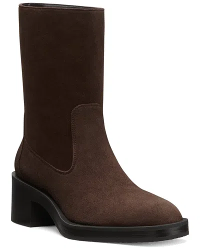 Stuart Weitzman Kaia Suede Bootie In Brown