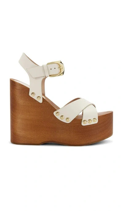Stuart Weitzman Kate Clog Sandal In White