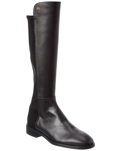 Stuart Weitzman Keelan Leather Tall Boot In Black